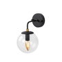 Opviq Horn - 12218 Aplique de Pared Negro y Dorado